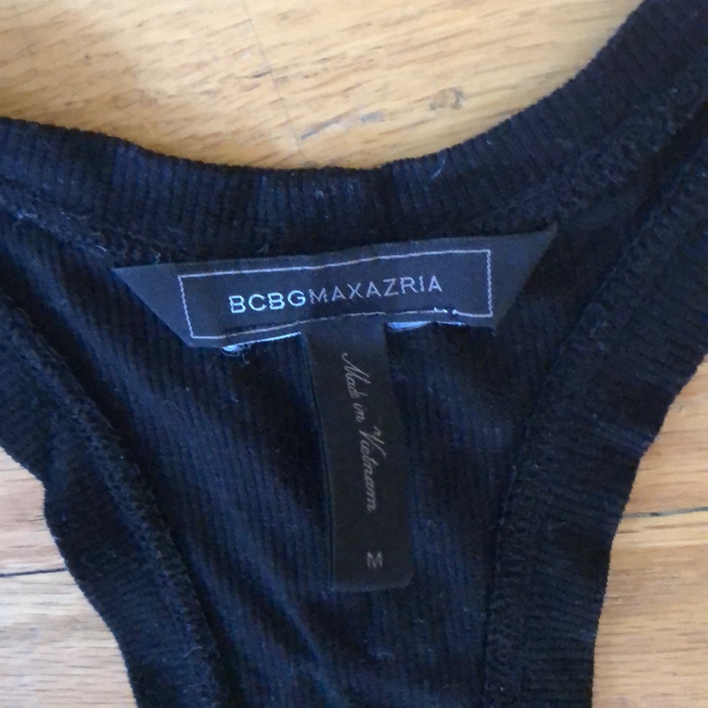 BCBGMaxAzria Ribbed Racerback Dress - Picture 3 of 3